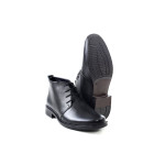 Черни мъжки боти, естествен велур - всекидневни обувки за есента и зимата N 100015068